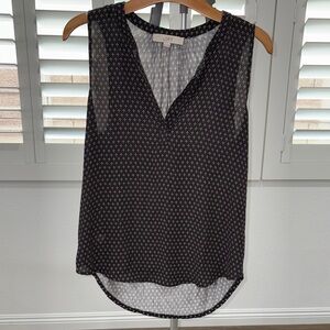 LOFT Black Sleeveless Top